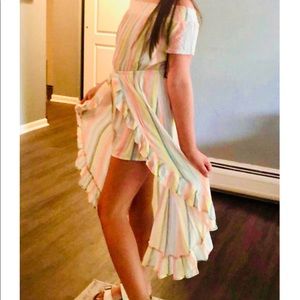 Off the shoulder, Walk through dress/romper